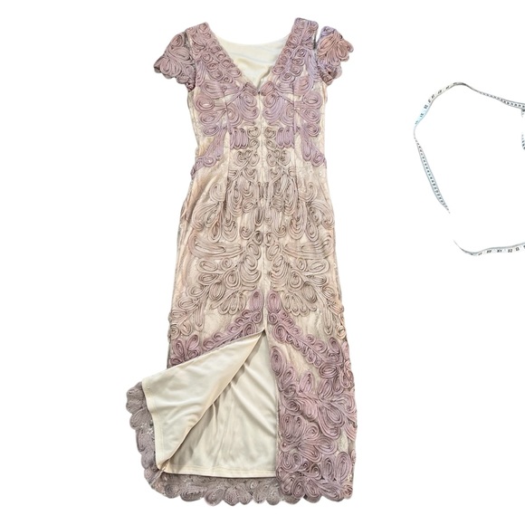 Anthropologie BHLDN JS Collection Soutache Santiago Dress Pink Mauve Sz 4 - Picture 11 of 11